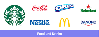 Food and Drinks Logo PNG Vector