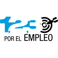 1,2,3, Por el Empleo Logo PNG Vector