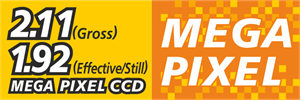 1.92 Mega Pixel CCD Logo PNG Vector