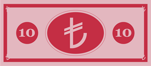 10 TL (Türk Lirası) Logo Vector