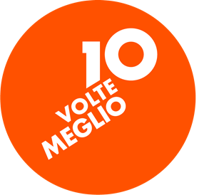 10 Volte Meglio Logo PNG Vector