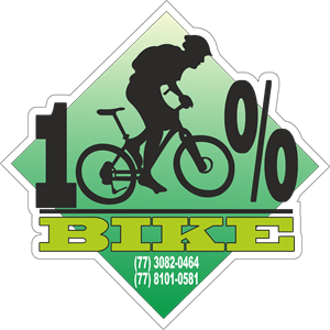 100% Bike Logo Vector