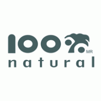 100% natural Logo Vector