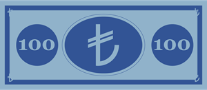 100 TL (Türk Lirası) Logo PNG Vector