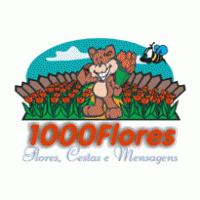 1000 flores Logo Vector