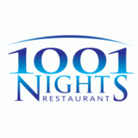 1001 Nights Restaurant Logo PNG Vector