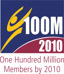 100 Million by 2010 Logo PNG Vector