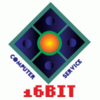 16 Bit Computer Service Logo PNG Vector