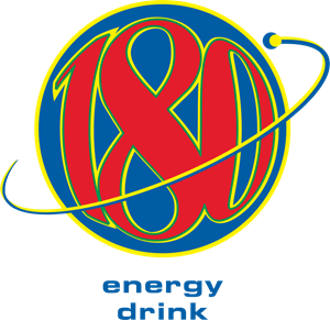 180 energy drink Logo Vector