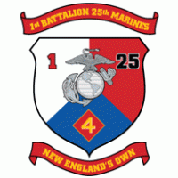 1st Battalion 25th Marine Regiment USMCR Logo Vector