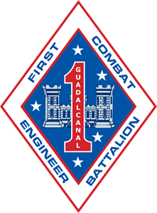 1st Combat Engineer Battalion USMC Logo PNG Vector