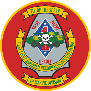 1st Light Armored Reconnaissance Battalion USMC Logo PNG Vector