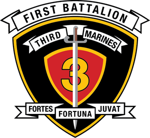 1st Battalion 3rd Marine Regiment USMC Logo Vector