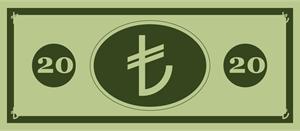 20 TL (Türk Lirası) Logo PNG Vector
