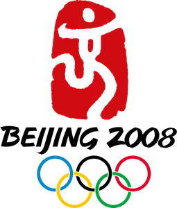 2008 Summer Olympics w/2022 Wordmark Logo Vector