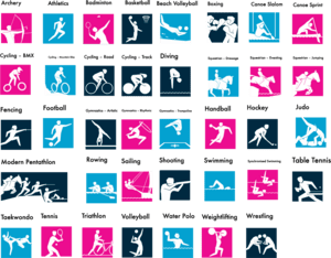 2012 London Summer Olympics Pictograms Logo PNG Vector