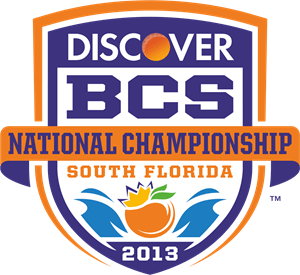 2013 Discover BCS National Championship Game Logo PNG Vector