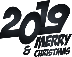 2019 new year typographic design Logo Vector