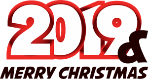 2019 new year typographic Logo Vector