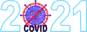 2021 - No Covid Logo Vector