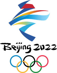 2022 Beijing Winter Olympics w/2008 Wordmark Logo Vector