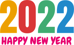 2022 Happy New Year Logo PNG Vector