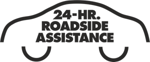 24-Hr. Roadside Assistance Logo Vector