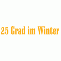 25 Grad im Winter Logo Vector