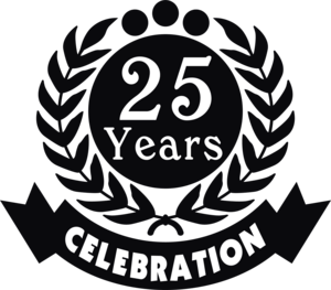 25 Years Celebration Logo PNG Vector
