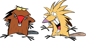 2 Angry Beavers Logo PNG Vector