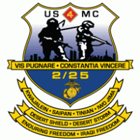 2nd Battalion 25th Marine Regiment USMCR Logo PNG Vector