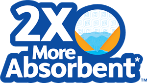 2x More Absorbent Logo PNG Vector