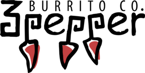 3 Pepper Burrito Co. Logo PNG Vector