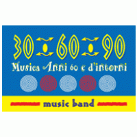 30-60-90 Music Band Logo PNG Vector