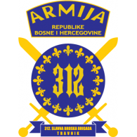 312. Slavna Brdska Brigada Armija BiH Logo PNG Vector