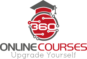 360 Online Courses Logo Vector
