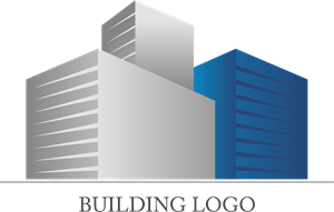 3d Building Design Logo PNG Vector