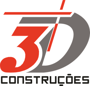 3D Construções Logo PNG Vector