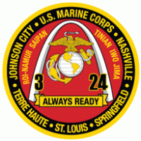 3rd Battalion 24th Marine Regiment USMCR Logo Vector