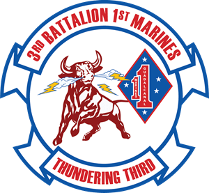 3rd Battalion 1st Marine Regiment USMC Logo PNG Vector