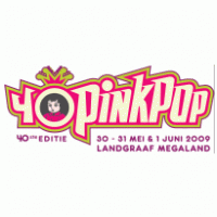 40 Jaar PinkPop Logo Vector