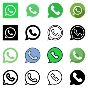 40 WhatsApp icons Logo PNG Vector (EPS) Free Download