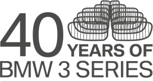 40 Years BMW 3 Series Logo Vector