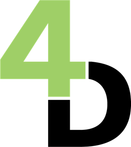 4D Interactive Logo PNG Vector