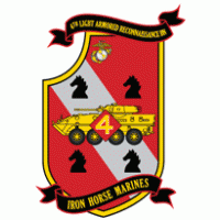 4th Light Armored Reconnaissance Battalion USMCR Logo PNG Vector