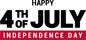 4th of July - Independence Day Logo Vector