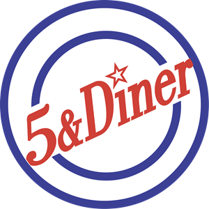 5 & Diner Logo Vector