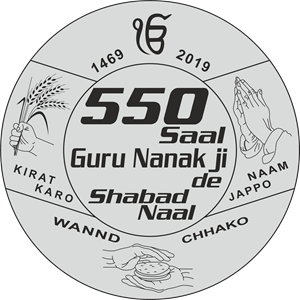 550 SAAL GURU NANAK DEV JI DE NAAL Logo Vector