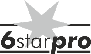 6 Star Pro Logo PNG Vector
