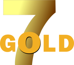 7 Gold Logo PNG Vector